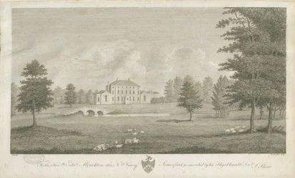 Somerford Hall: engraving, nd [late 18th cent]