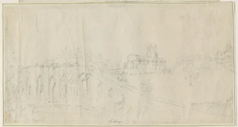 Tutbury Church and Castle - North East View