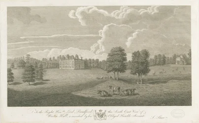 Weston-under-Lizard - Hall: engraving, nd [1762-1802]