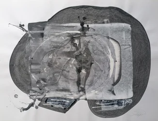 Abstract Grey Figure