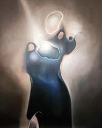 Ethereal Blue Figure