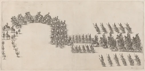 A Procession of Sixty Cavaliers and Torch Bearers