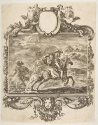 A Cavalier and a Lady on Horseback