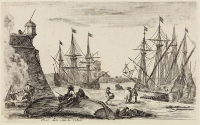 Views of Seaports: View of a Corner in the Port of Calais