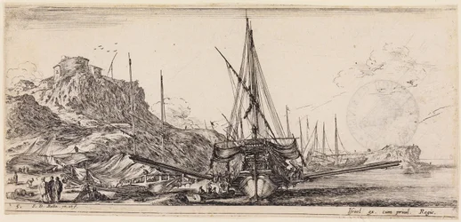 Loading of Various Ships: Galley About to Leave the Roadstead
