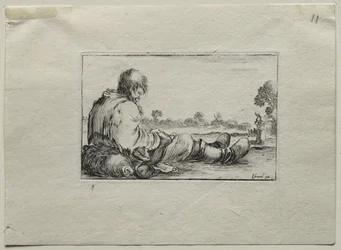 Caprices: Seated Beggar