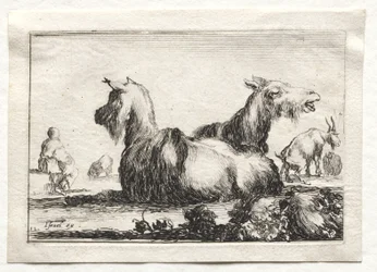 Caprices: Two Goats