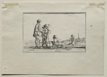 Caprices: Two Standing Beggars and a Cripple
