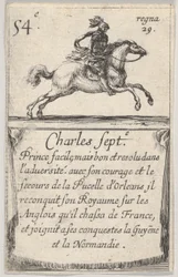Charles Sept.-e Prince facile..., from Game of the Kings of France Jeu des Rois de Fr...