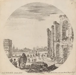 Colosseum and Arch of Constantine, 1646