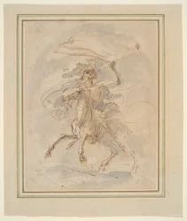 Death on a Horse, Study for the Etching