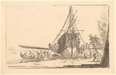 Boarding a Galley, Plate 6 from the Series 