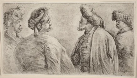 Four Turks Wearing Turbans
