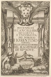 Frontispiece for Instructions for Chancellors: Medici Coat