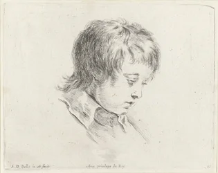 Head of a Young Man, Looking Down to the Right