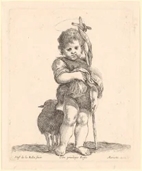 John the Baptist as a Boy, Gathering His Robe