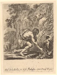 John the Baptist Draws Water from a Spring