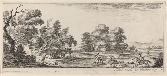 Landscape with Deer Hunt