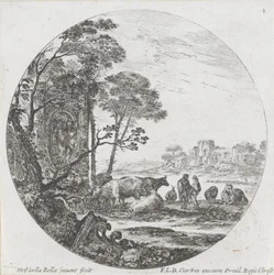 Landscape with Herd and Corinthian Capital