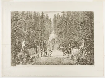 The Water Jets Emerging from the Ground, from Views of the Villa of Pratolino