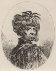 Moor in a Turban Trimmed with Five Feathers, 1649-1650