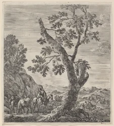 Peasant Woman on Horseback with a Child in Her Arms, 1656