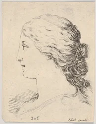 Head of a Woman, in Profile, from 