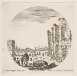 The Arch of Constantine and Part of the Colosseum