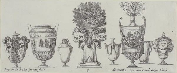 Plate Six from Collection of Various Vases