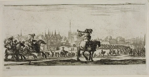 Plate Twelve from Drawings of Several Movements by Soldiers