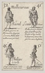 Raoul ... Louis le Jeune..., from Game of the Kings of France