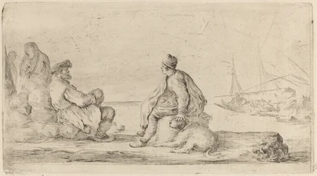 Sailors Seated on a Bank