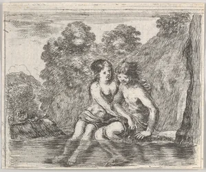 Salmacis and Hermaphrodite, from Game of Mythology