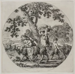 Satyr Family Walking