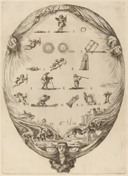 Screen Depicting the Italian Rebus of Love
