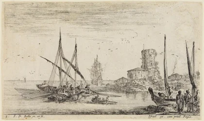 Seascapes: Seascape with an Old Tower