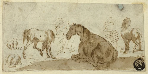 Studies of Horses in a Landscape