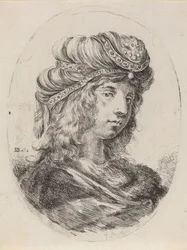 Sultaness in a Banded Turban, Turned to the Right, 1649-1650