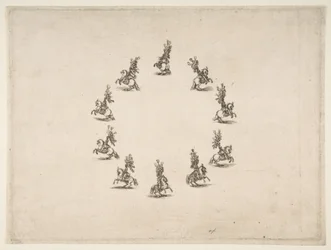 Ten Cavaliers Forming a Circle