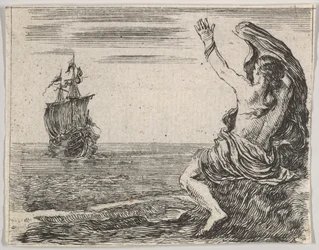 Theseus and Ariadne, from Game of Mythology, 1644