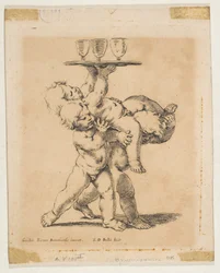 Three Children with a Tray, ca. 1638