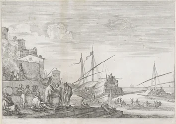 Two Galleys in the Port of Livorno (Views of the Port of Livorno)