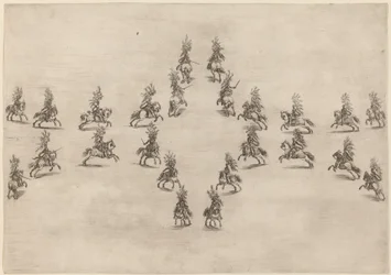 Twenty-Four Cavaliers in an Oval, 1652