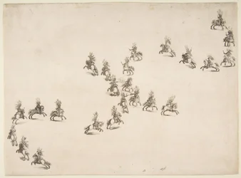 Twenty-four Cavaliers Form a Double S, 1652