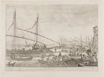 View of Fortifications, from Views of the Port of Livorno