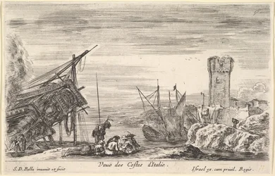View of the Coast of Italy