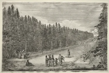 Views of the Villa of Pratolino: The Promenade of the Fountains