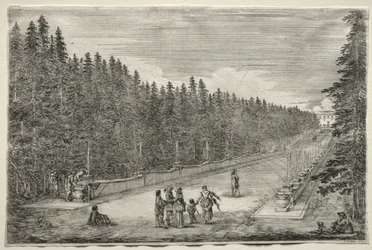 Views of the Villa of Pratolino: The Promenade of the Fountains