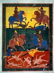 The Four Knights of the Apocalypse. The Angel Sounds the Sixth Trumpet: The Appearance of Horses with a Lion