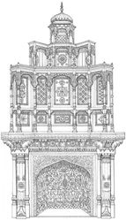 Decorative Chimney Piece from Bagshot Park, Surrey